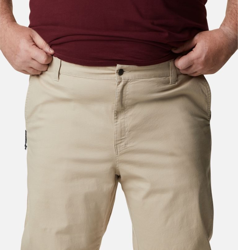 Men's Columbia Flex ROC Pants Khaki | Plus Size CA-F56C0